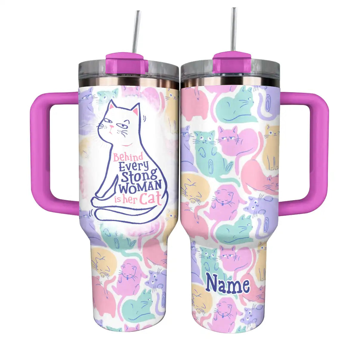 Shineful Tumbler Personalized Her Cat