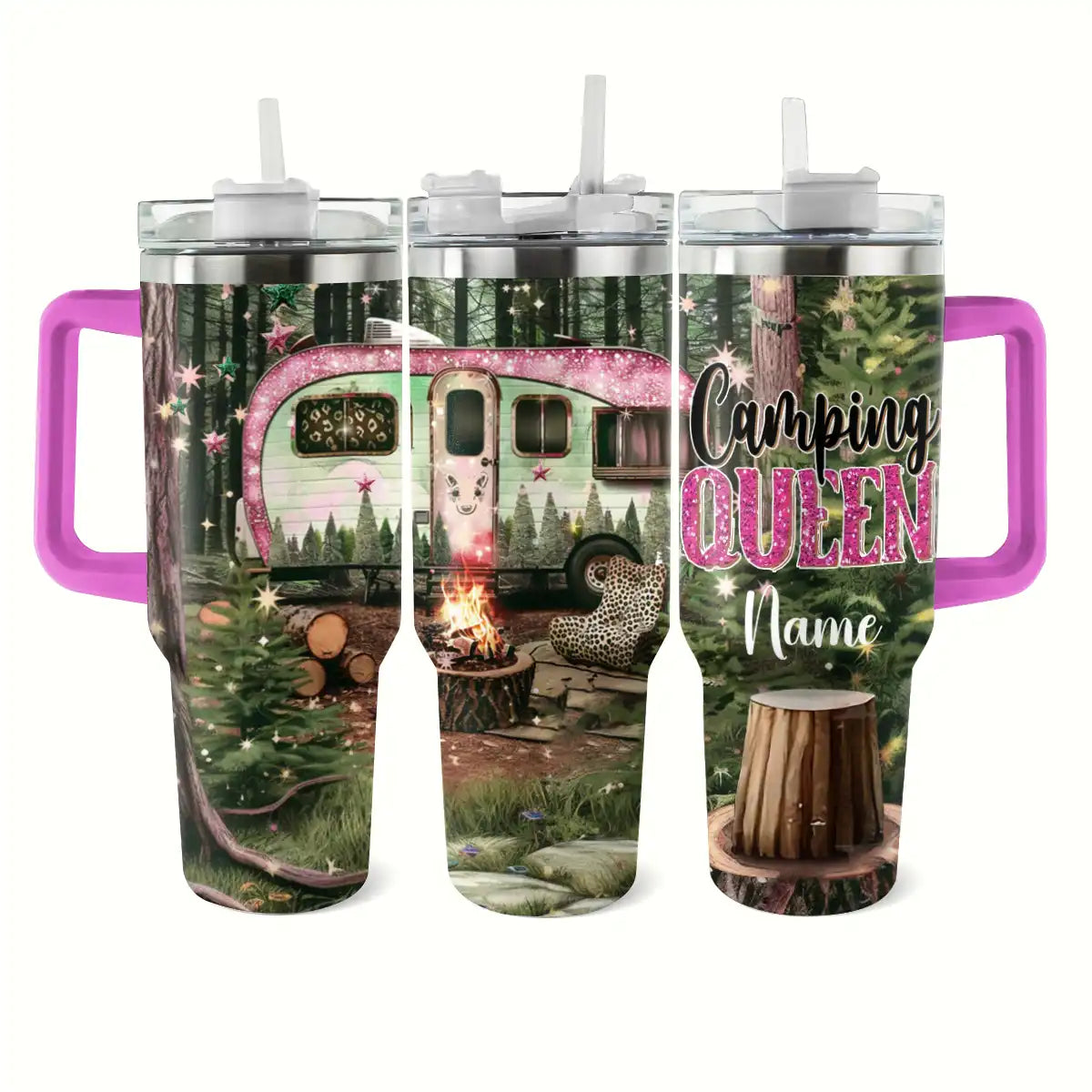 Shineful Tumbler Personalized Camping Queen