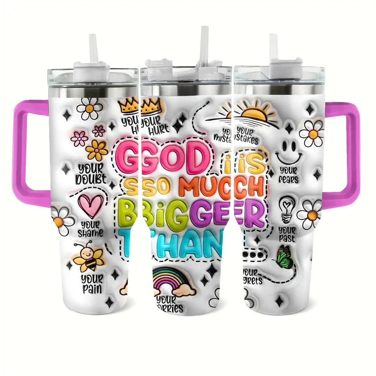 Shineful Tumbler Faith Over Fear Ver2