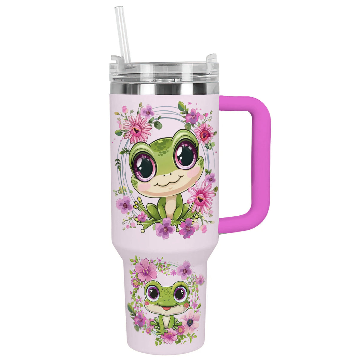 Shineful Tumbler Cute Frog Blossom