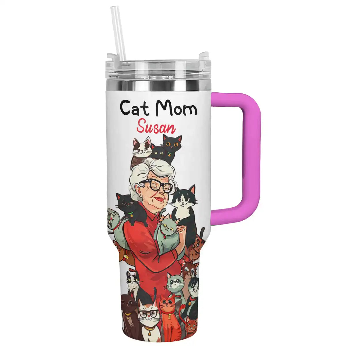 Shineful Tumbler Personalized Cat mom