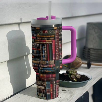 Shineful Tumbler Vintage Books Lovely