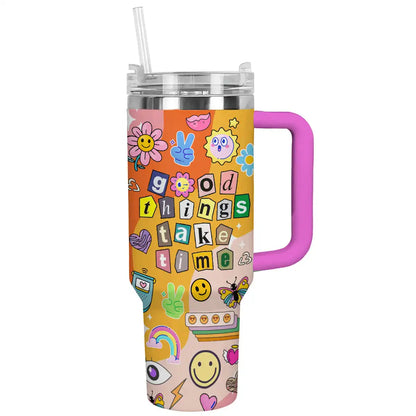 Shineful Tumbler Good Things Take Time