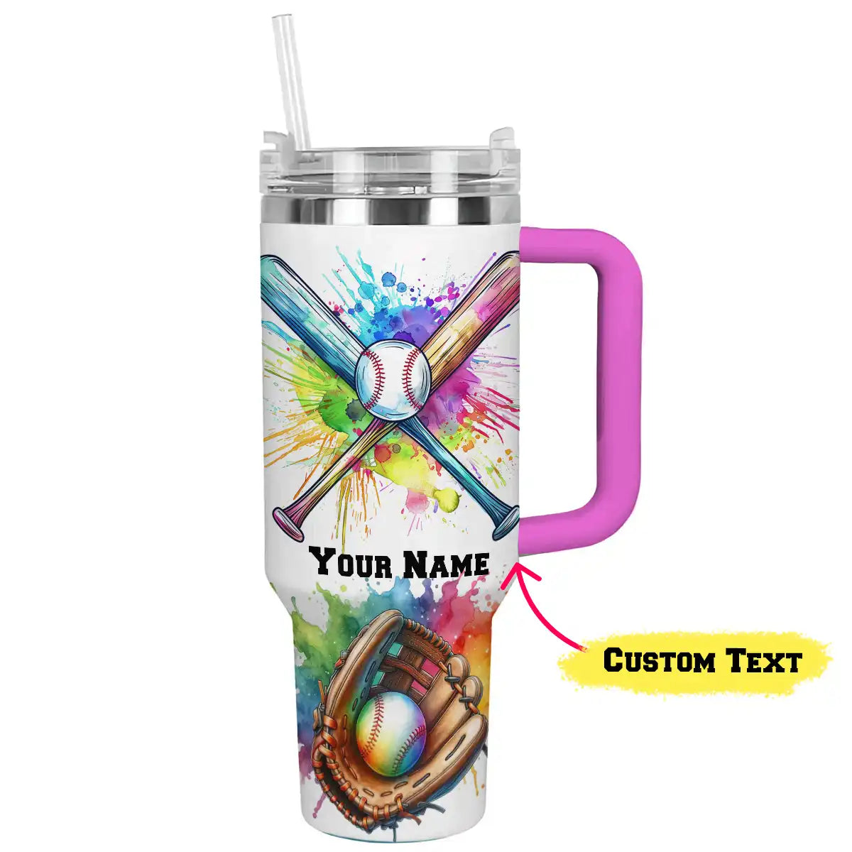 Shineful Tumbler Personalized Baseball