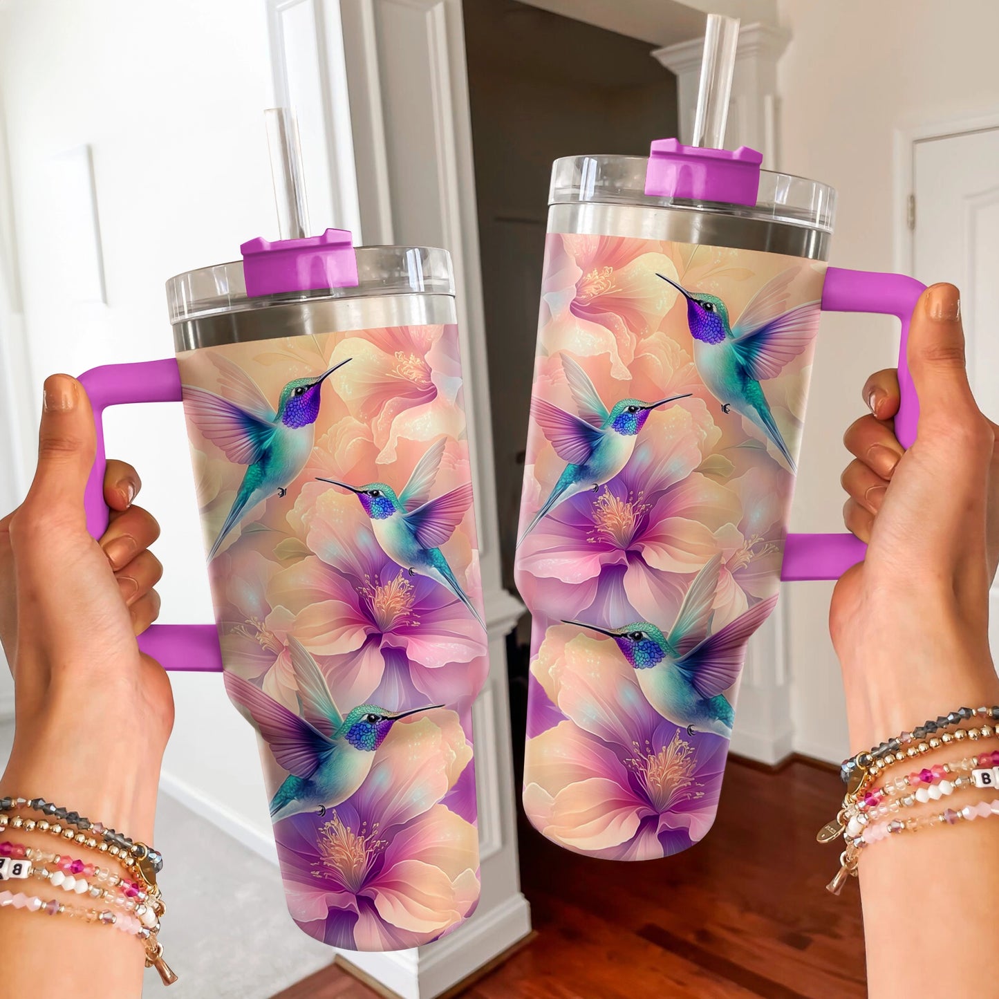 Shineful Glossy Tumbler Hummingbird Haven