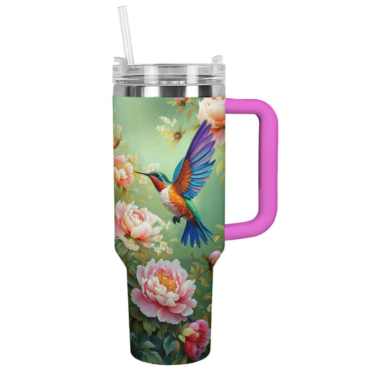 Gobelet brillant Colibri en fleurs