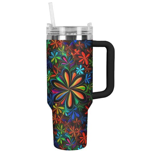 Hippie 40 Oz Shineful™ Tumbler Flowers Tl10 40Oz