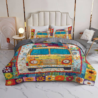 Shineful All Season Quilt 3-Piece Set Flower Child