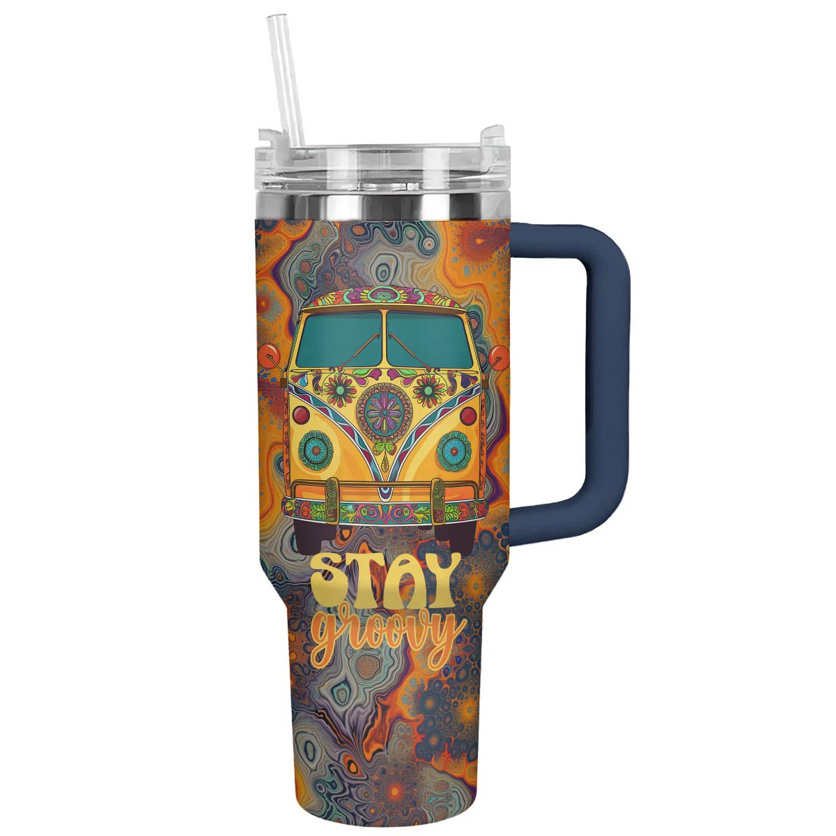 Hippie 40 Oz Shineful™ Tumbler Stay Groovy Tl10 40Oz