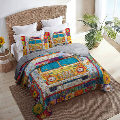 Shineful All Season Quilt 3-Piece Set Flower Child