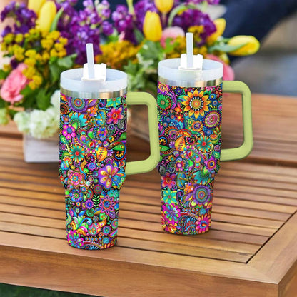 Shineful Tumbler Hippie Resplendent Flowers