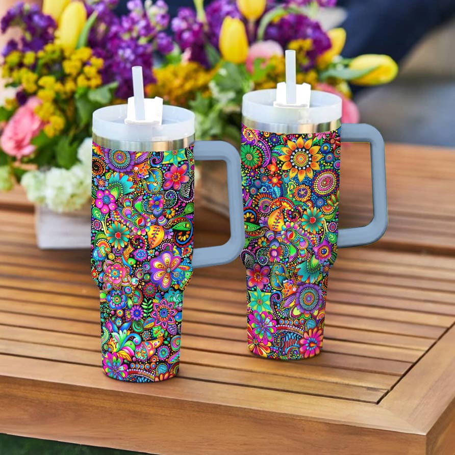 Shineful Tumbler Hippie Resplendent Flowers