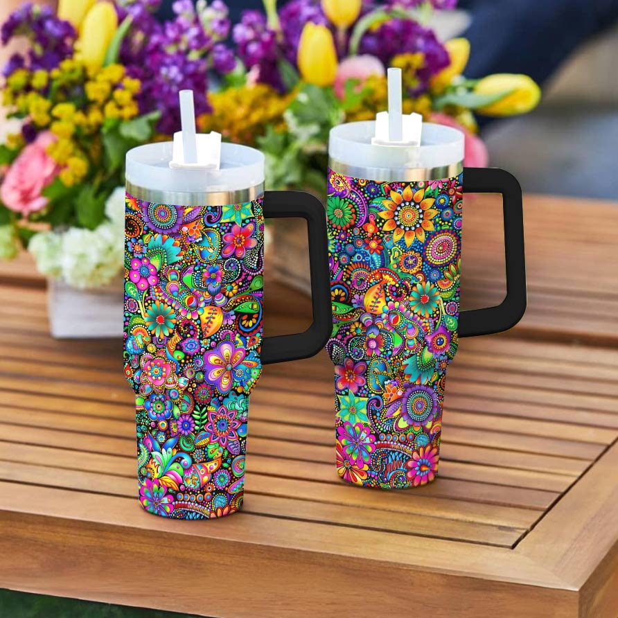 Shineful Tumbler Hippie Resplendent Flowers