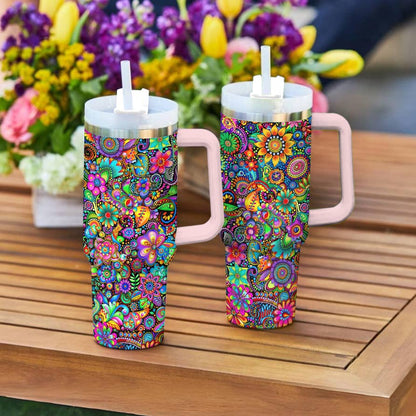 Shineful Tumbler Hippie Resplendent Flowers