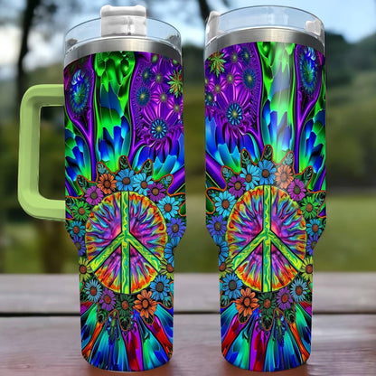 Shineful Tumbler Hippie Elegant Peace Sign