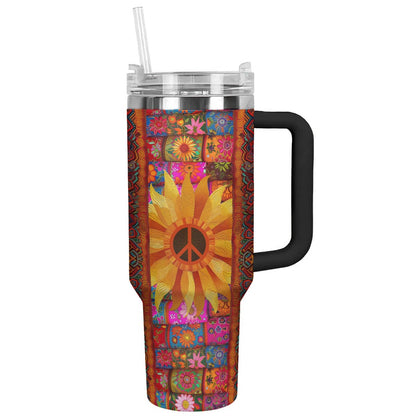 Hippie 40 Oz Shineful™ Tumbler Boho Sunflower Flowers Tl10 40Oz