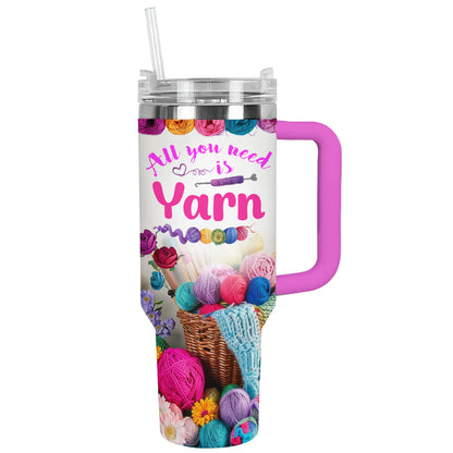 Shineful Tumbler Crochet Yarn Enthusiast's Dream