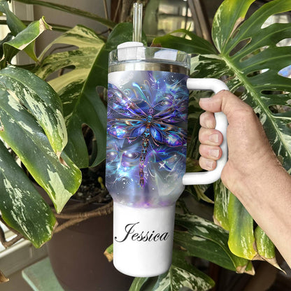 Shineful Personalized Tumbler Splendid Dragonflies