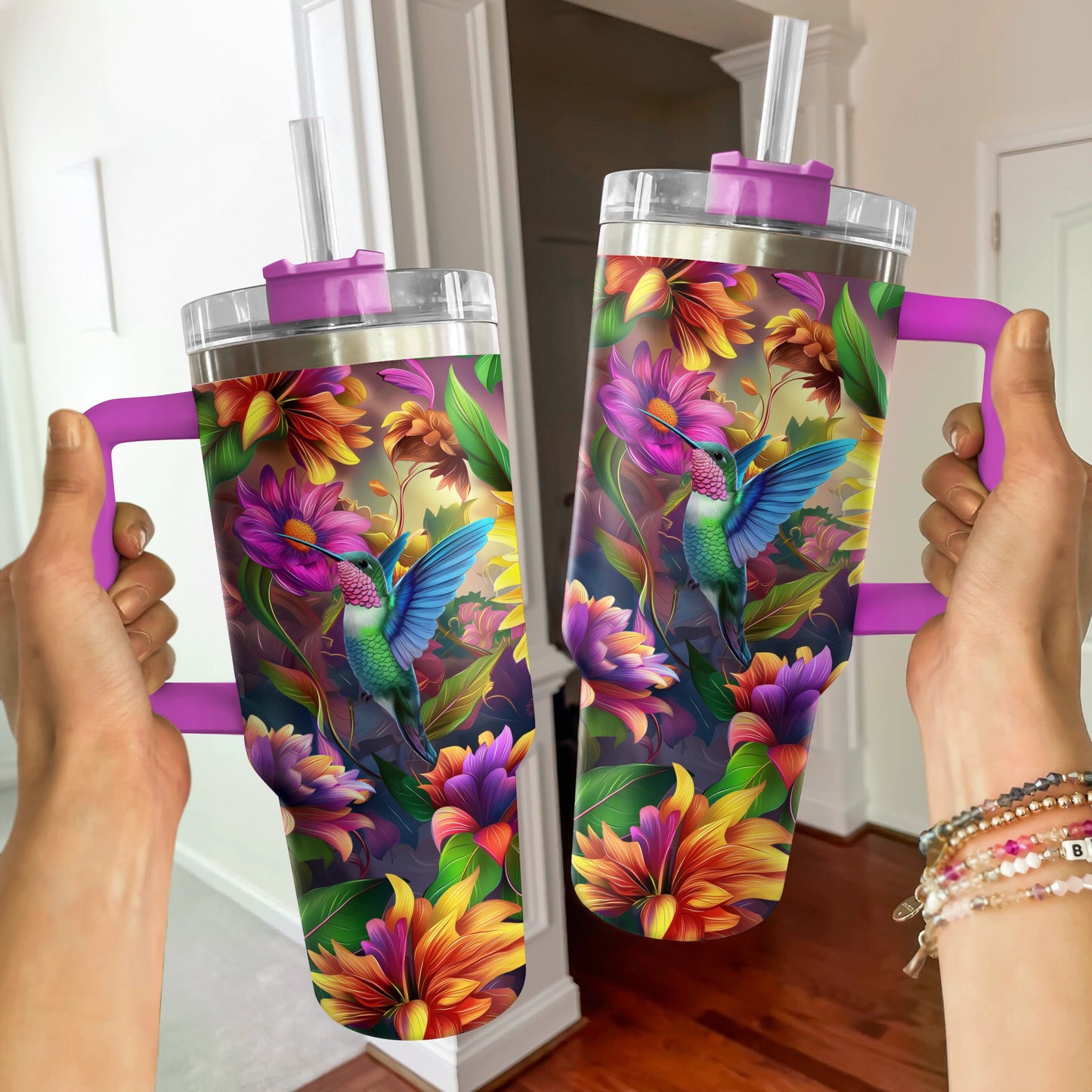 Shineful Tumbler Hummingbird Vibrant Paradise