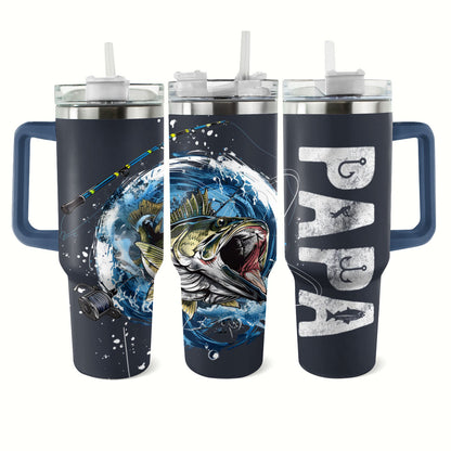 Shineful Tumbler Papa Fishing