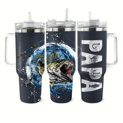 Shineful Tumbler Papa Fishing