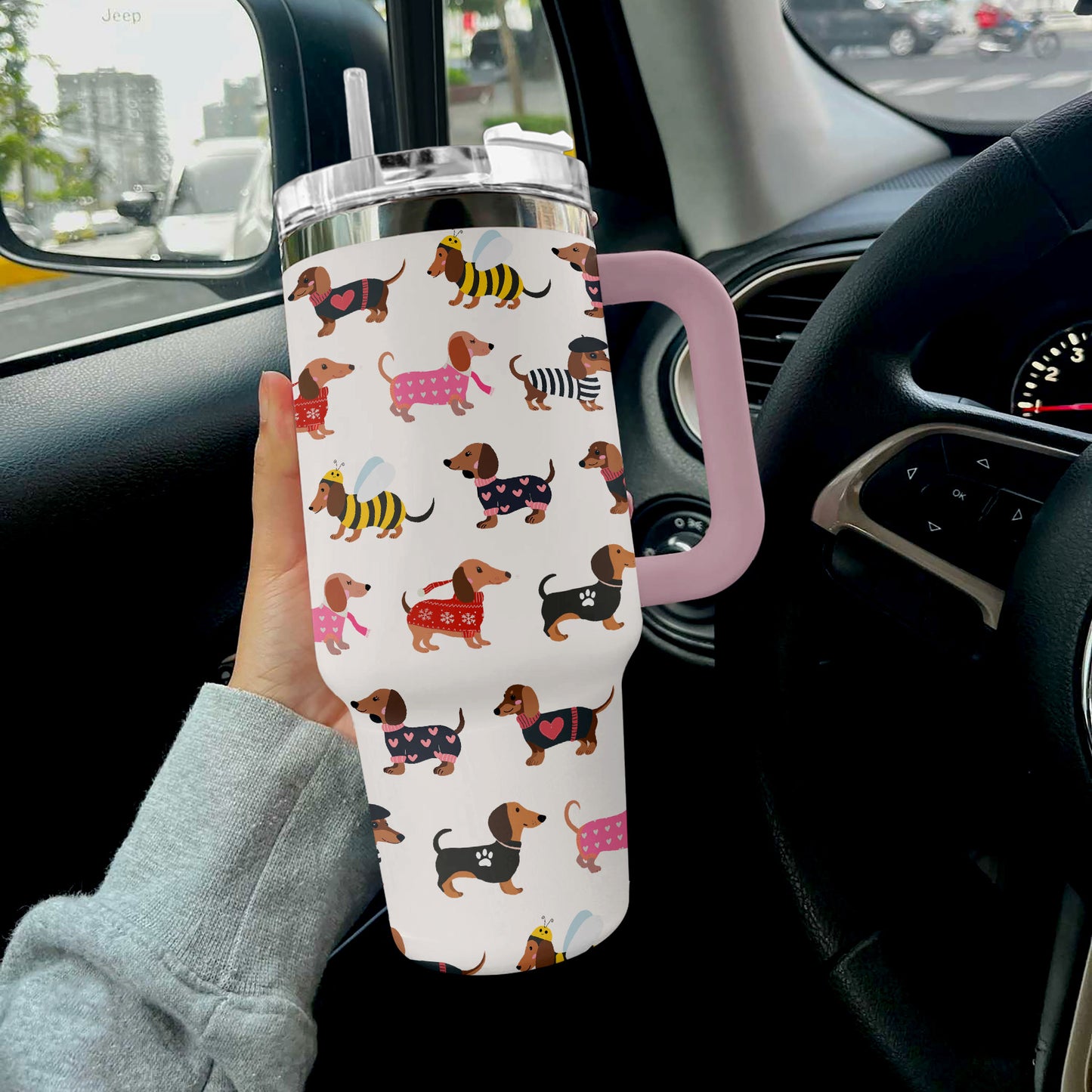 Shineful Tumbler Happy Dachshund