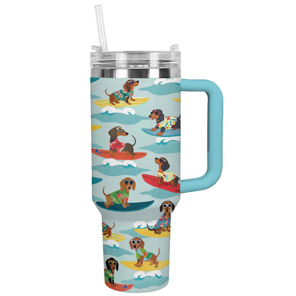 Shineful Tumbler Surfing Dachshund