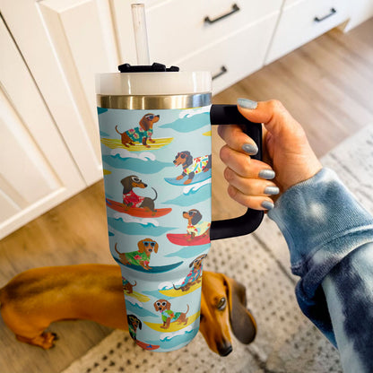 Shineful Tumbler Surfing Dachshund