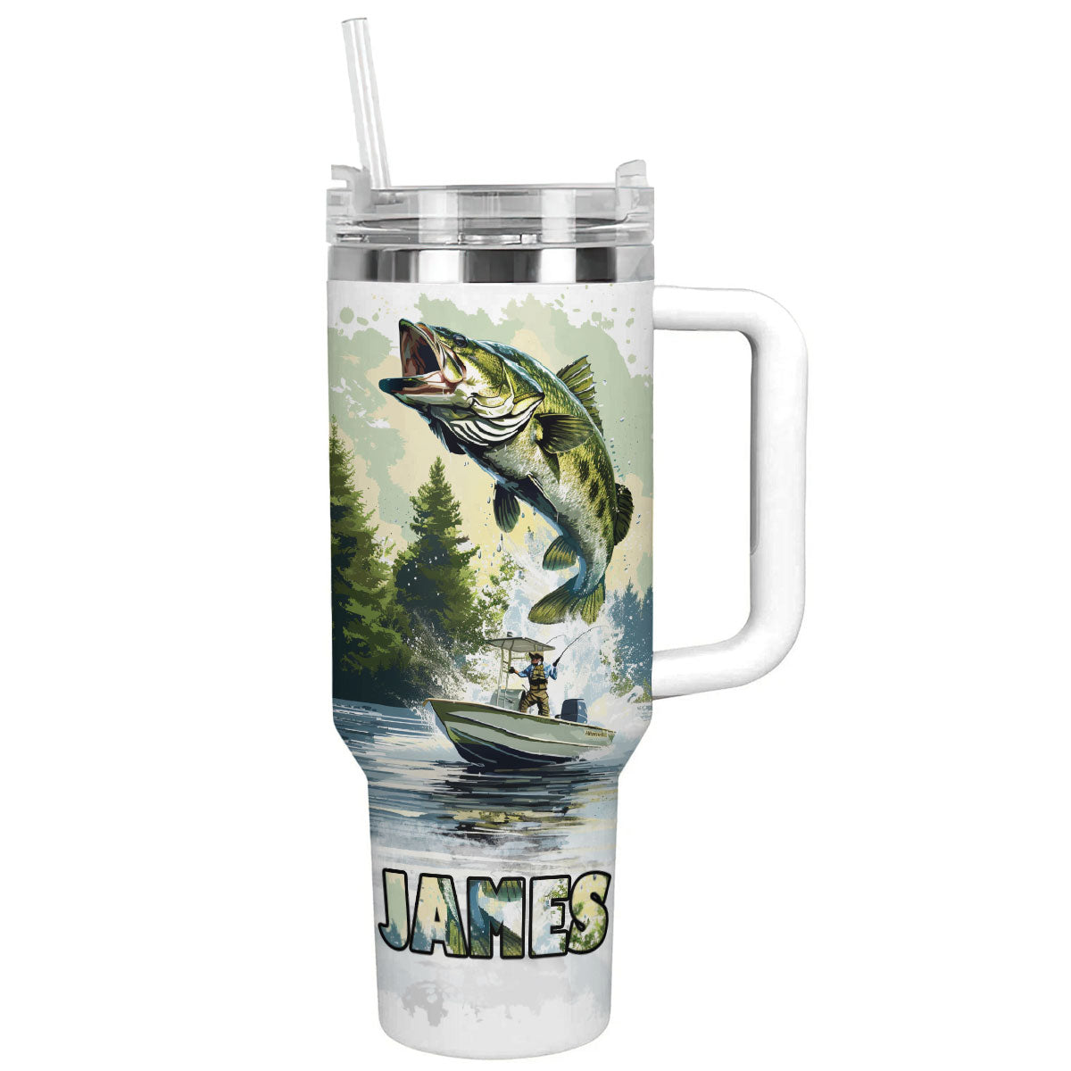 Shineful Tumbler Personalized Catch Fishing