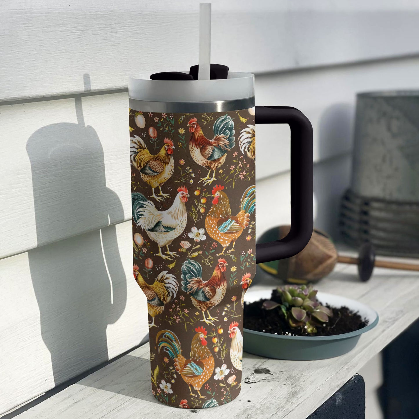 Poulet brun à perchoirs Shineful Tumbler