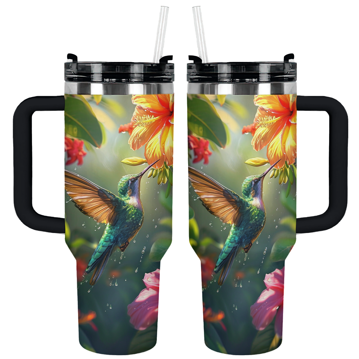 Shineful Tumbler Lively Hummingbird in Bloom