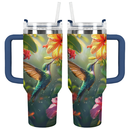 Shineful Tumbler Lively Hummingbird in Bloom