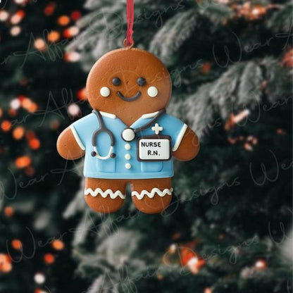 Shineful 2D Acrylic Ornament Gingerbread Nurse