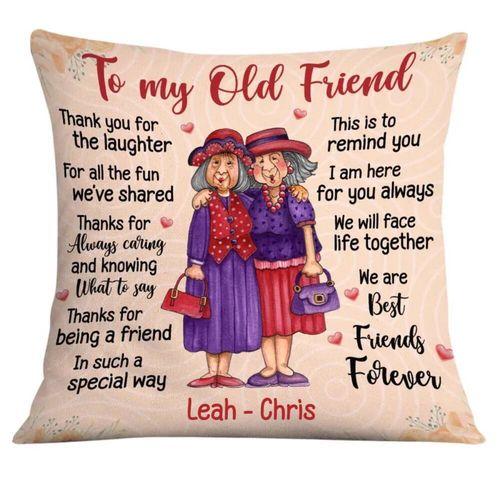 Shineful Pillow Personalized Old Friends Pillow