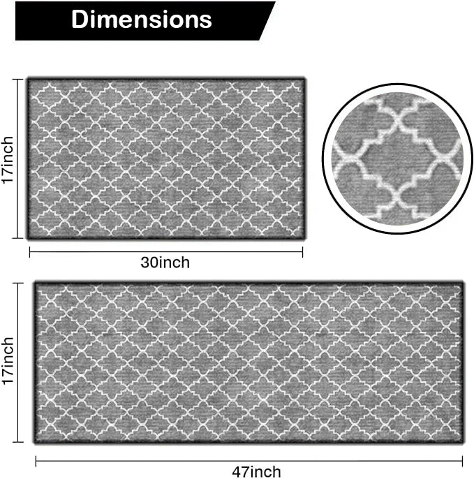 Tapis de sol antidérapant ultra fin Shineful, tapis de cuisine Snowy Glow Winter