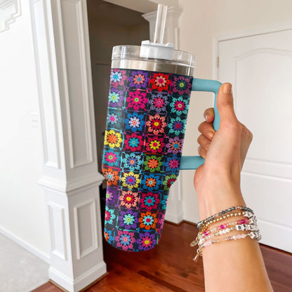 Shineful Tumbler Grandma's Crochet Garden