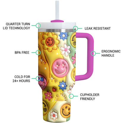 Shineful Glossy Tumbler Rainbow Smiles