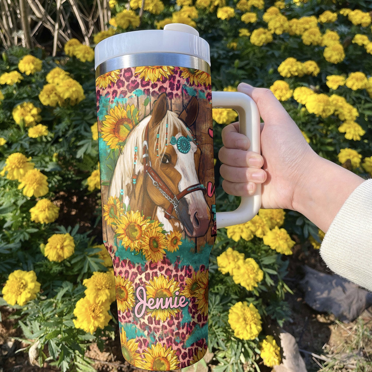 Horse Tumbler Shineful Equine Enthusiast Personalized