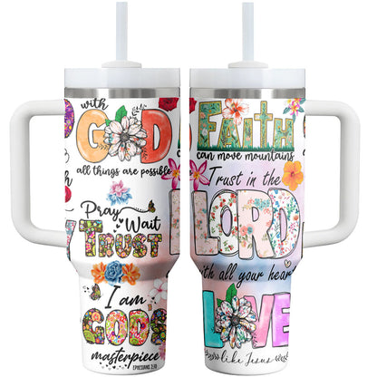 God Tumbler Shineful Faithful Flasks