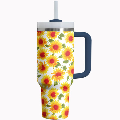 Shineful Tumbler Sunflower Pattern