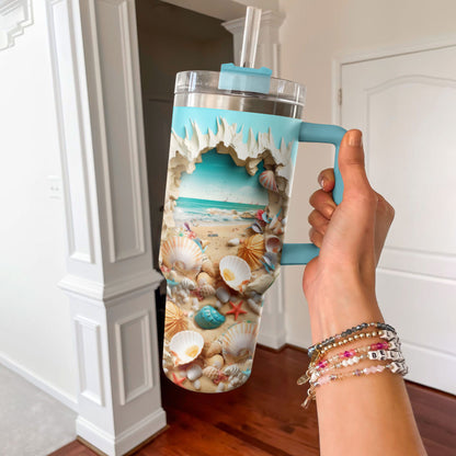 Beach Tumbler Shineful Ocean Vista