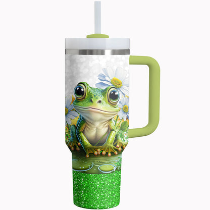 Frog Shineful Tumbler Hoppy Daisy