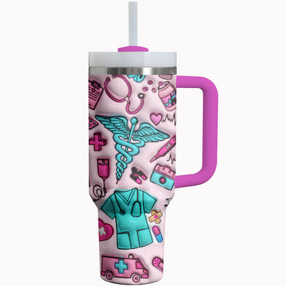 Nurse Shineful Tumbler Scrubs Sipper