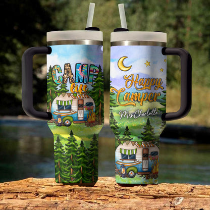 Camping Shineful Tumbler Camp Life Personalized