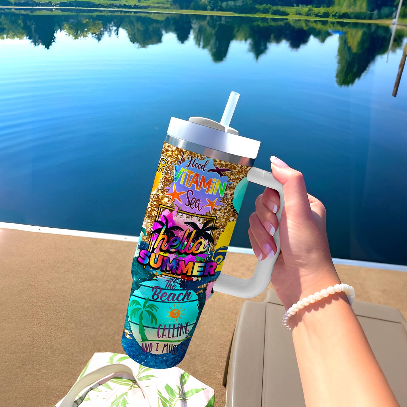 Beach Tumbler Shineful The Beach Is My Happy Place