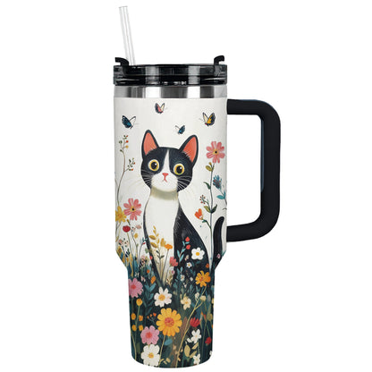 Shineful Tumbler Cat In Flower Garden Ver 2