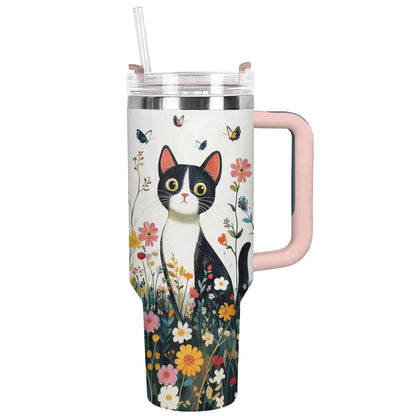 Shineful Tumbler Cat In Flower Garden Ver 2
