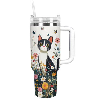 Shineful Tumbler Cat In Flower Garden Ver 2