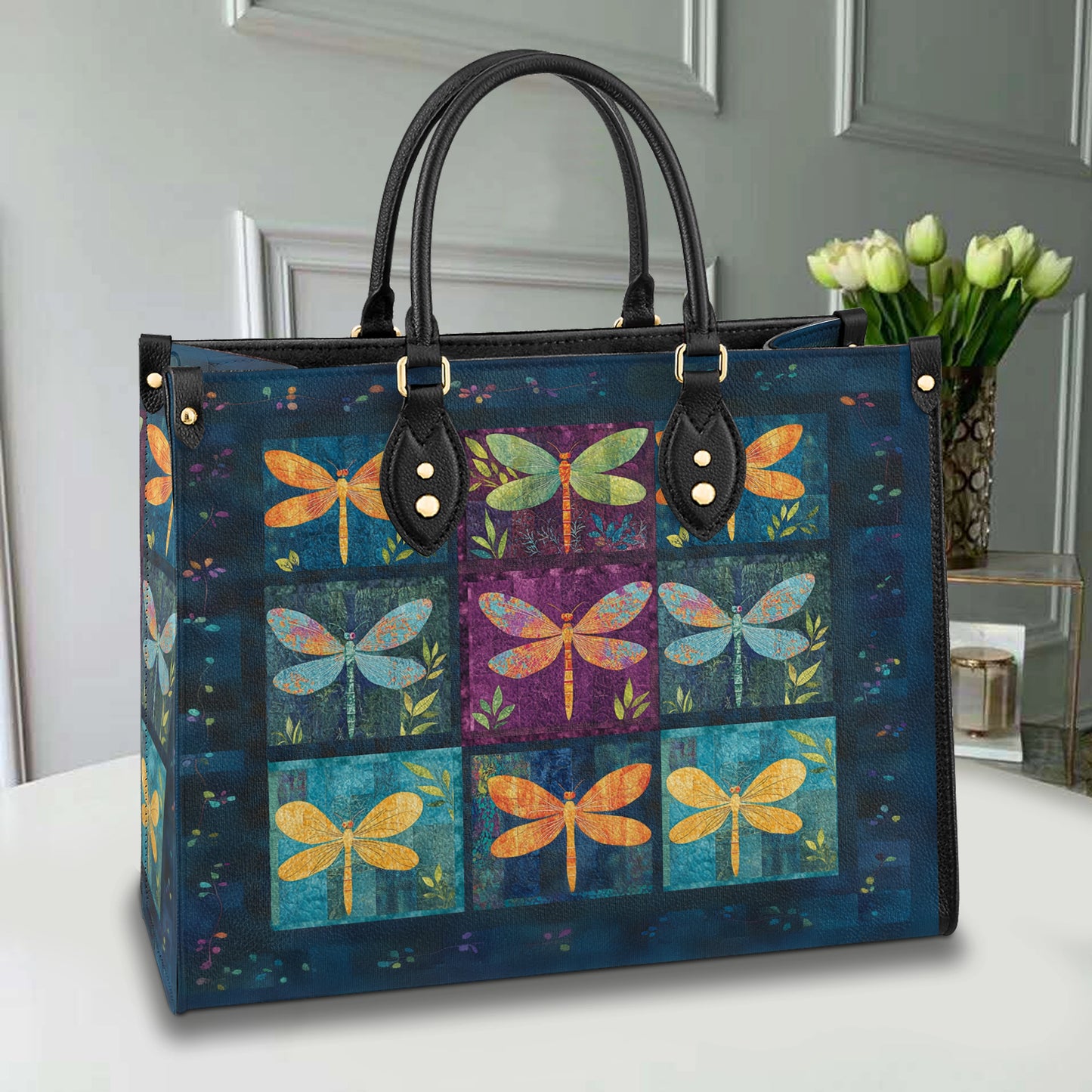 Shineful Leather Bag Dragonfly Dreamscape