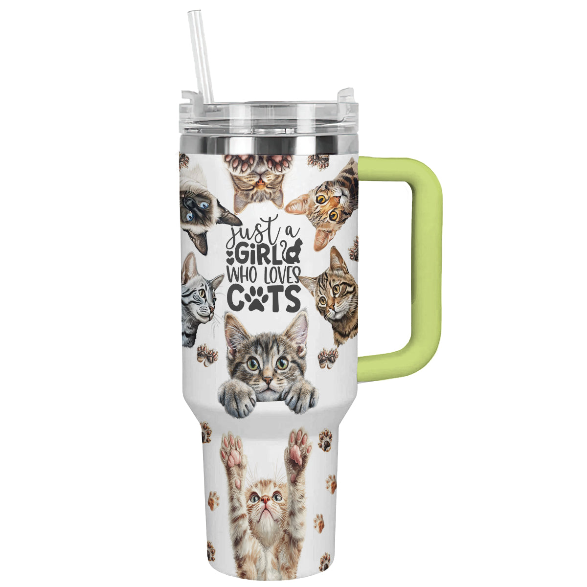 Shineful Tumbler Cat Lovers « Juste une fille qui aime les chats »